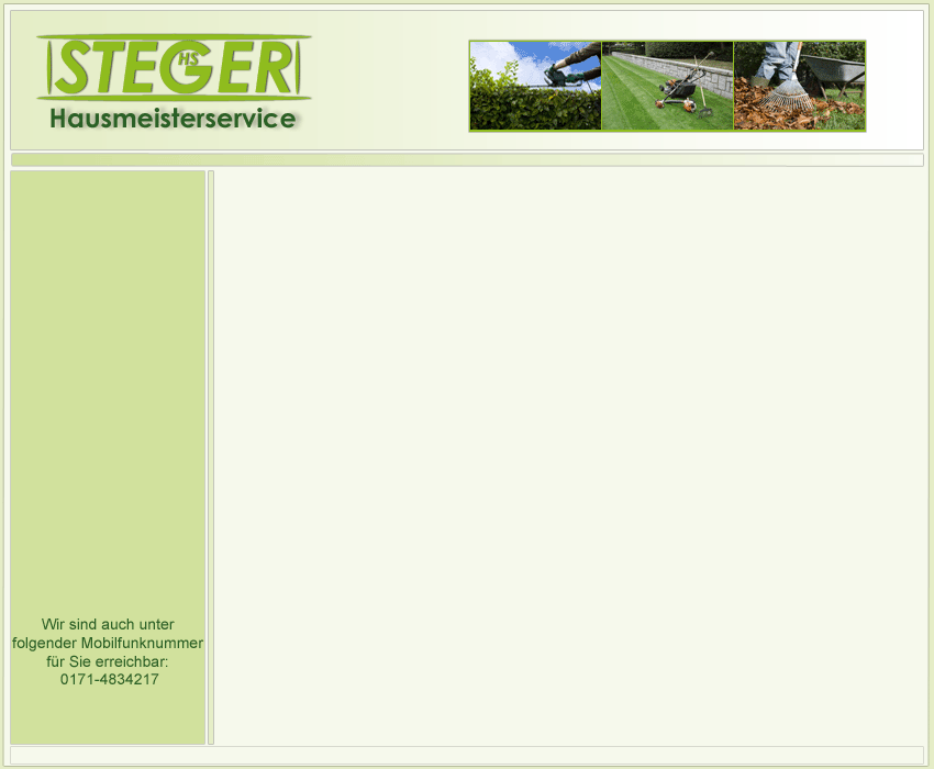 Hausmeisterservice - Hausmeisterdienst - Steger Regensburg